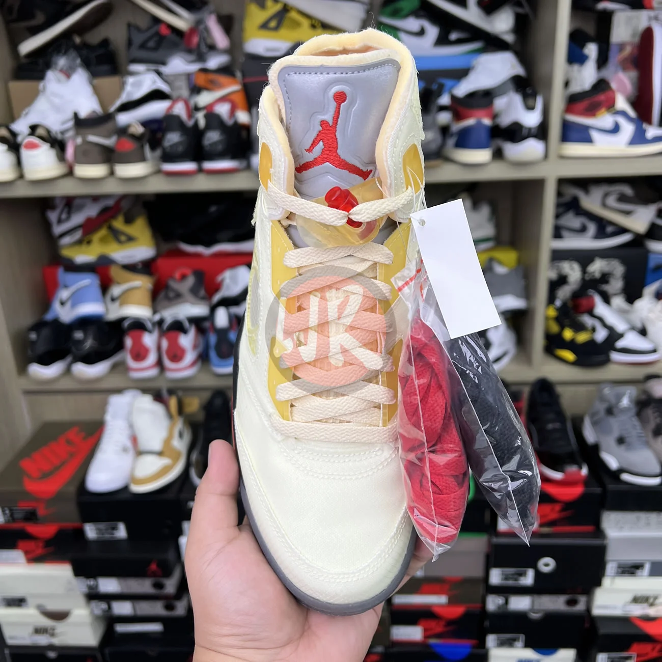 Air Jordan 5 Retro Off White Sail Dh8565 100 Ljr Sneakers (11) - bc-ljr.net