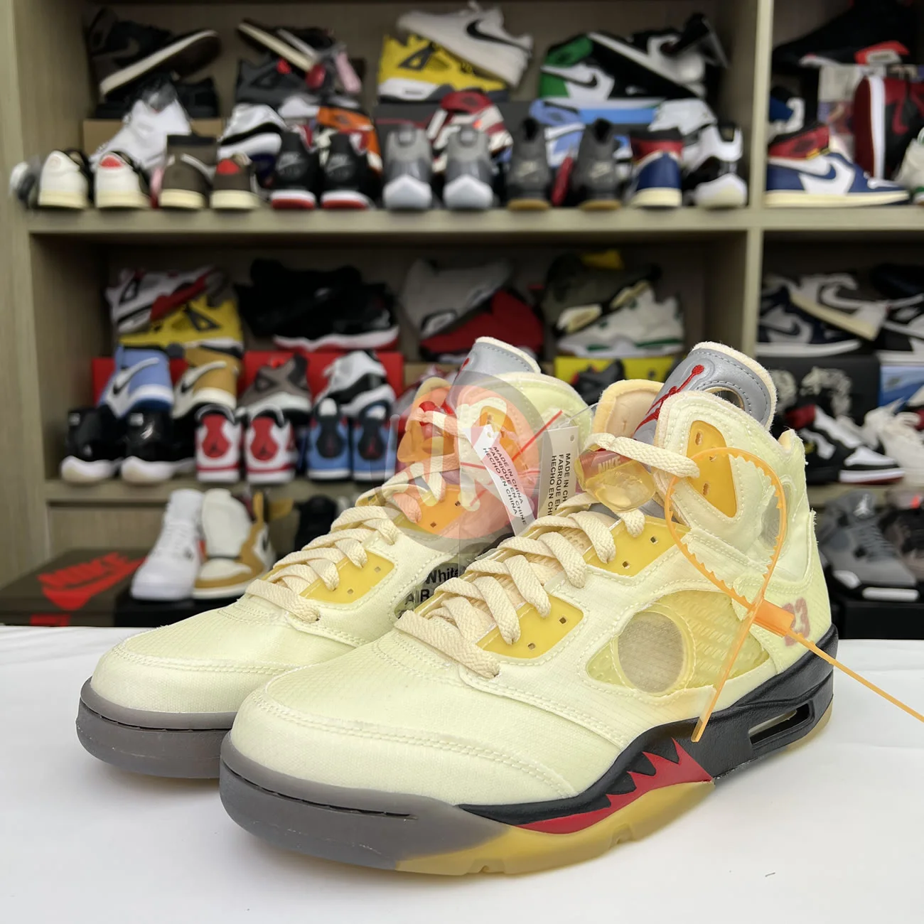 Air Jordan 5 Retro Off White Sail Dh8565 100 Ljr Sneakers (6) - bc-ljr.net